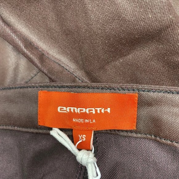 Empath Women’s Waxy Bootcut Pants Burgundy Size XS - Picture 2 of 16